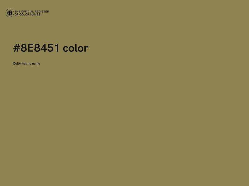 #8E8451 color image