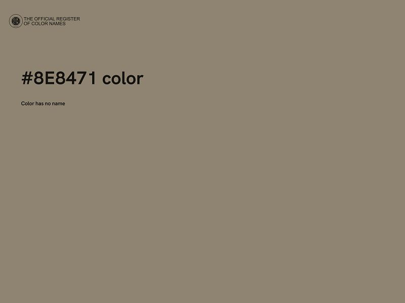 #8E8471 color image