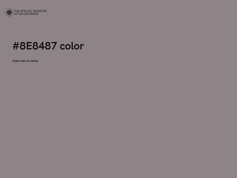 #8E8487 color image