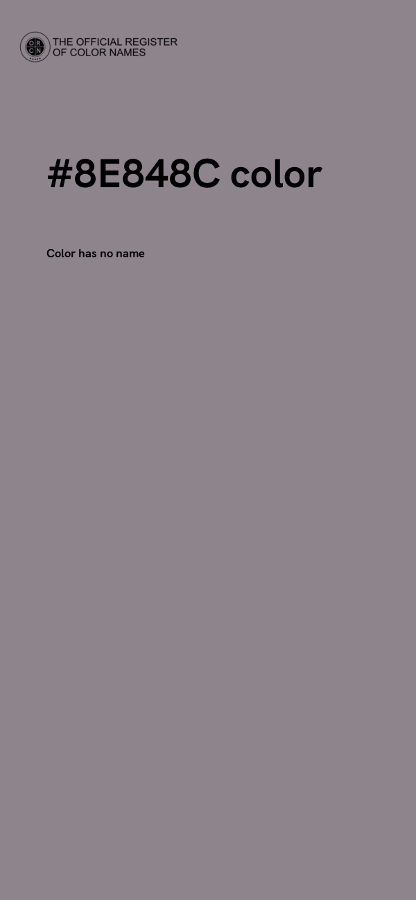 #8E848C color image