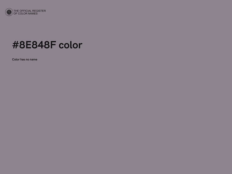 #8E848F color image