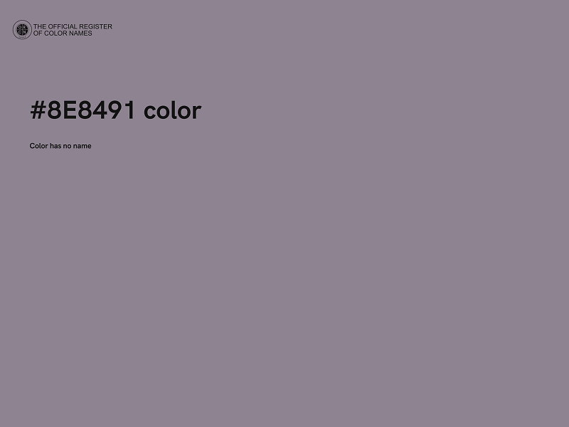 #8E8491 color image