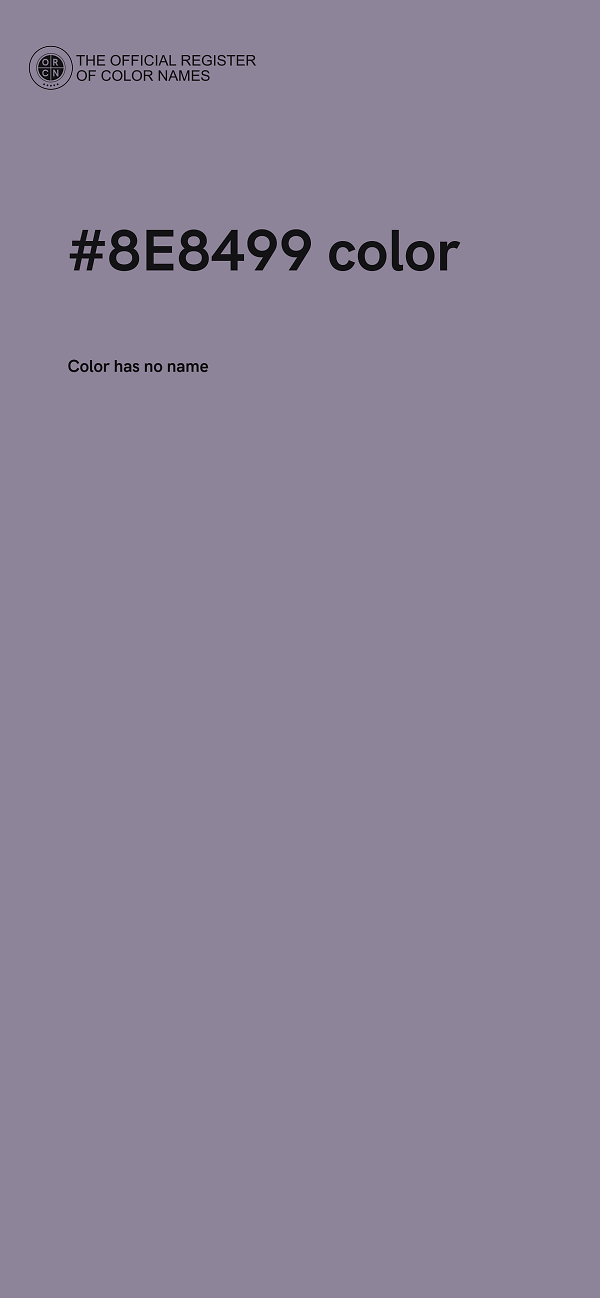 #8E8499 color image