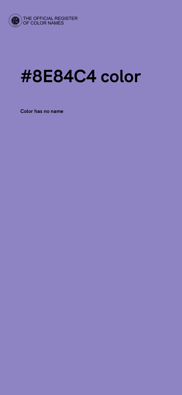 #8E84C4 color image