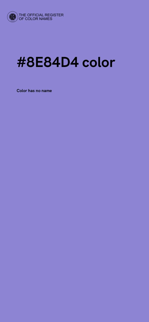 #8E84D4 color image