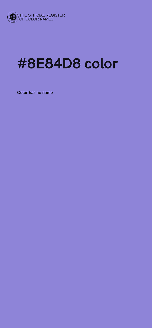 #8E84D8 color image