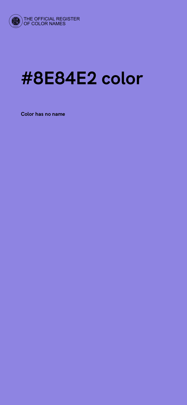 #8E84E2 color image