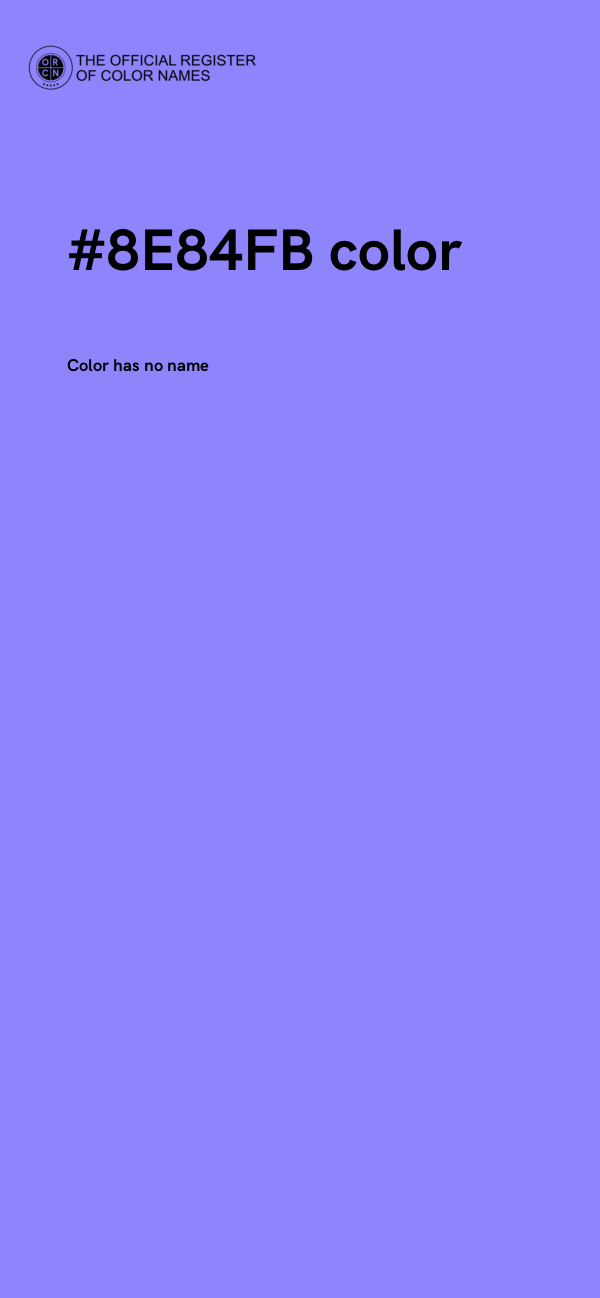 #8E84FB color image