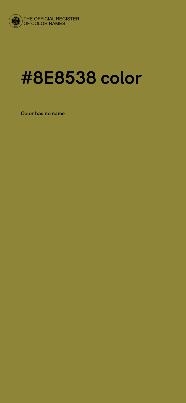 #8E8538 color image