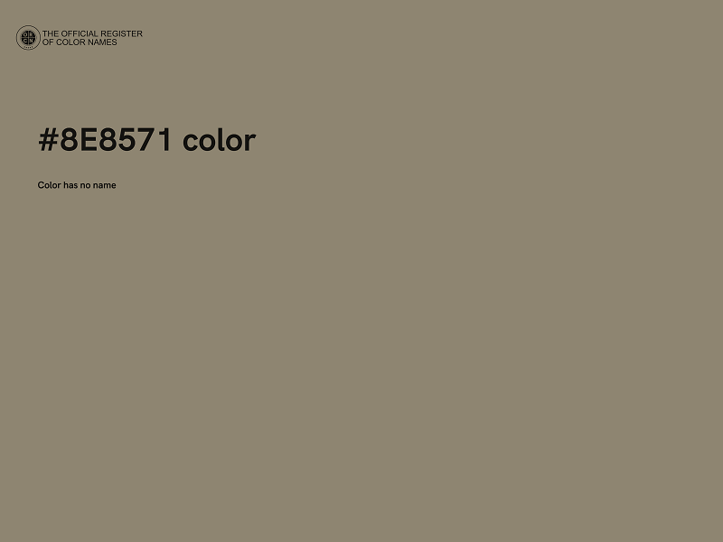 #8E8571 color image