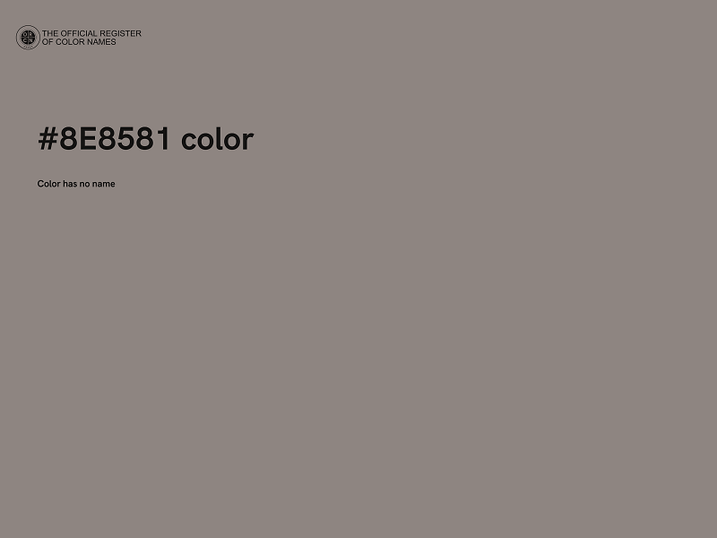 #8E8581 color image