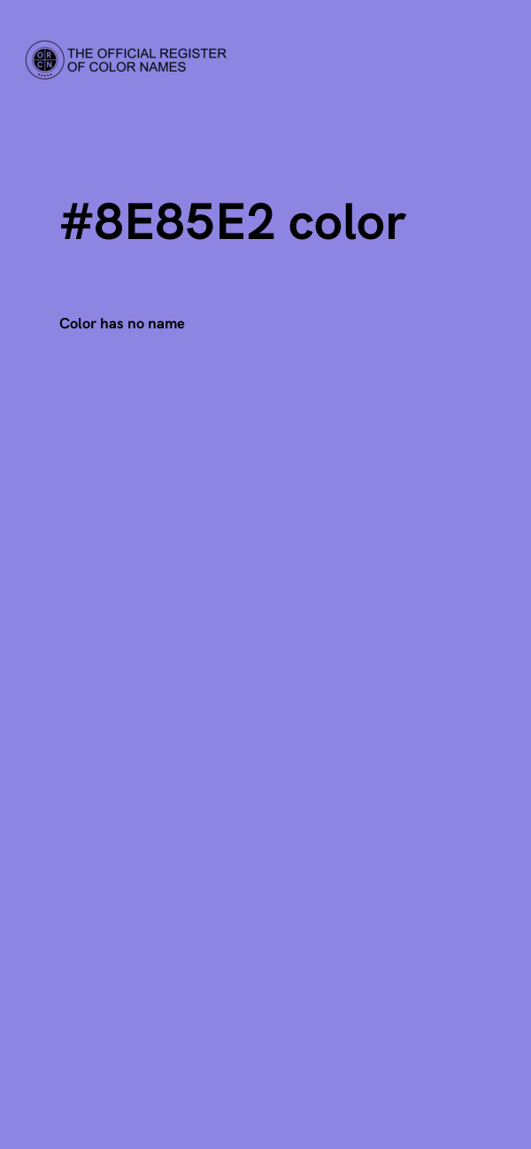#8E85E2 color image