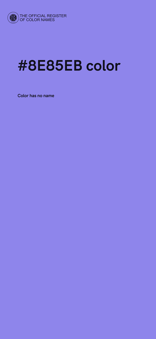 #8E85EB color image