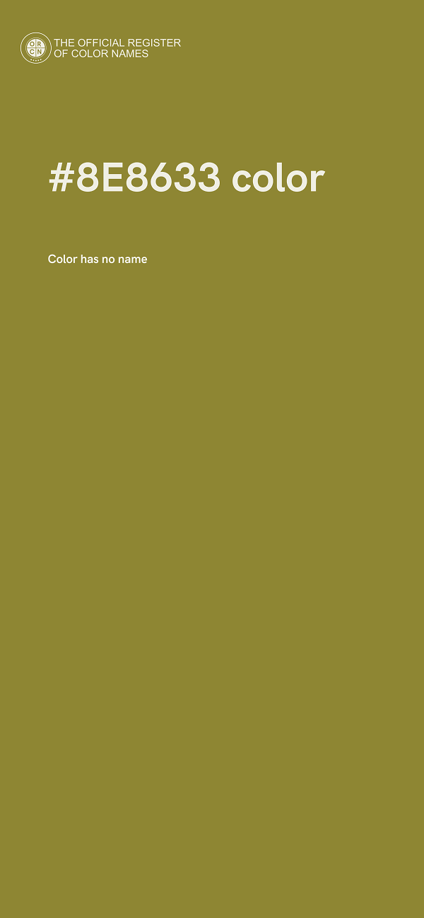#8E8633 color image