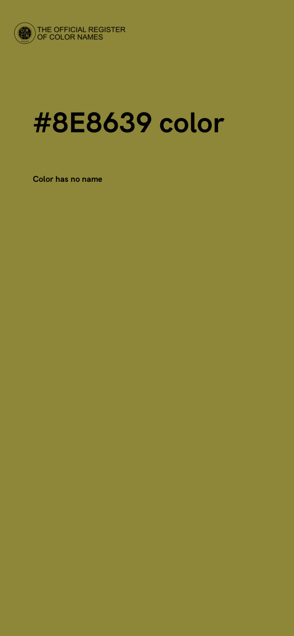 #8E8639 color image