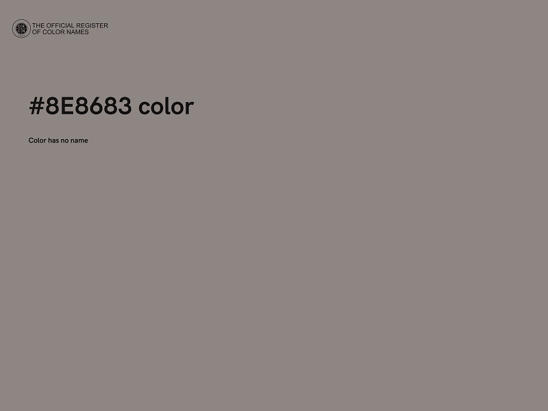 #8E8683 color image