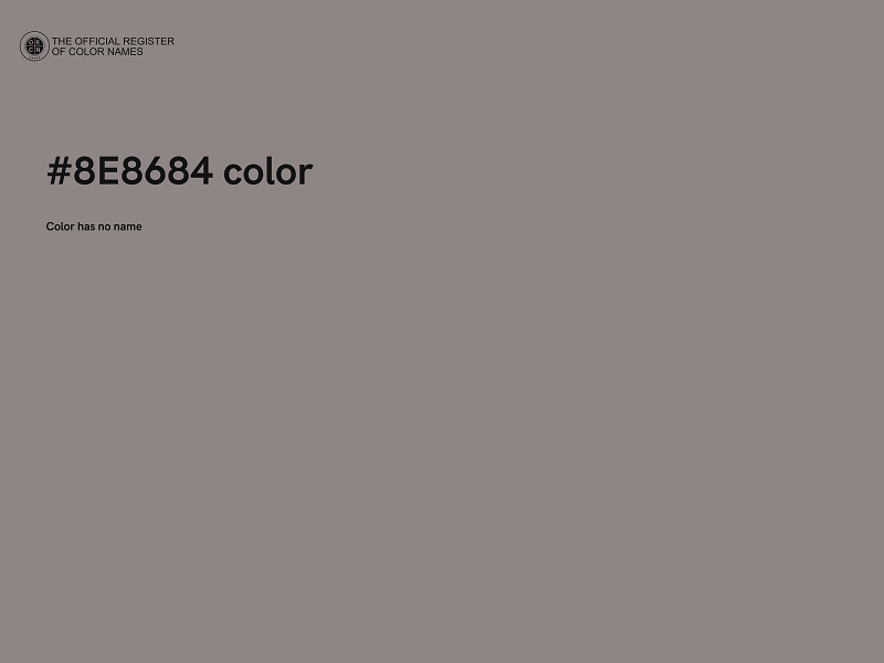 #8E8684 color image