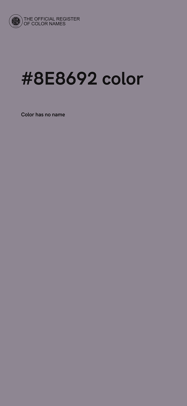 #8E8692 color image