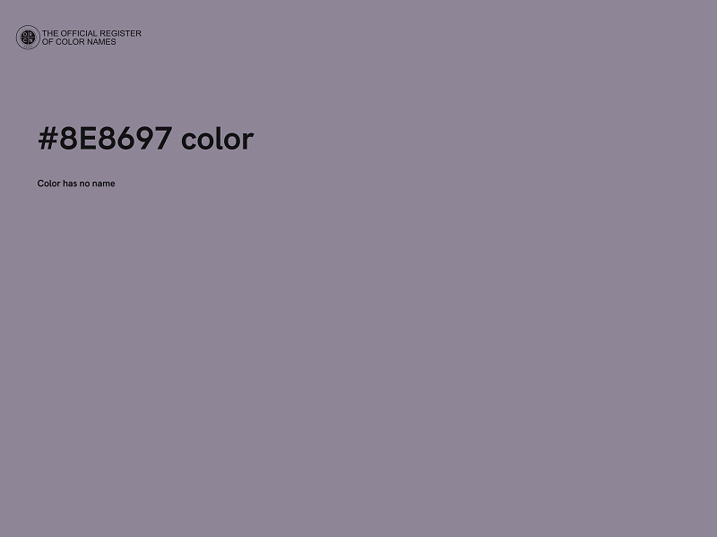 #8E8697 color image