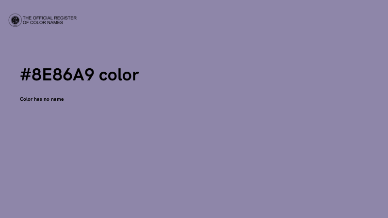 #8E86A9 color image