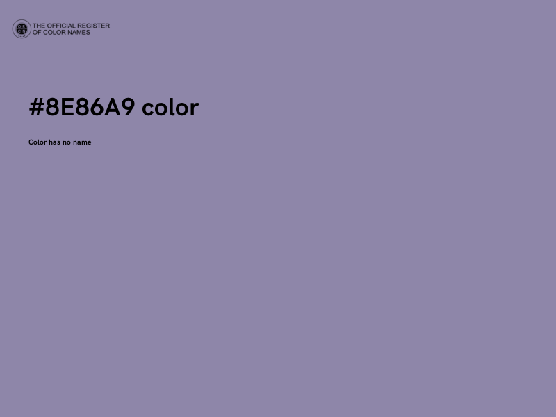 #8E86A9 color image