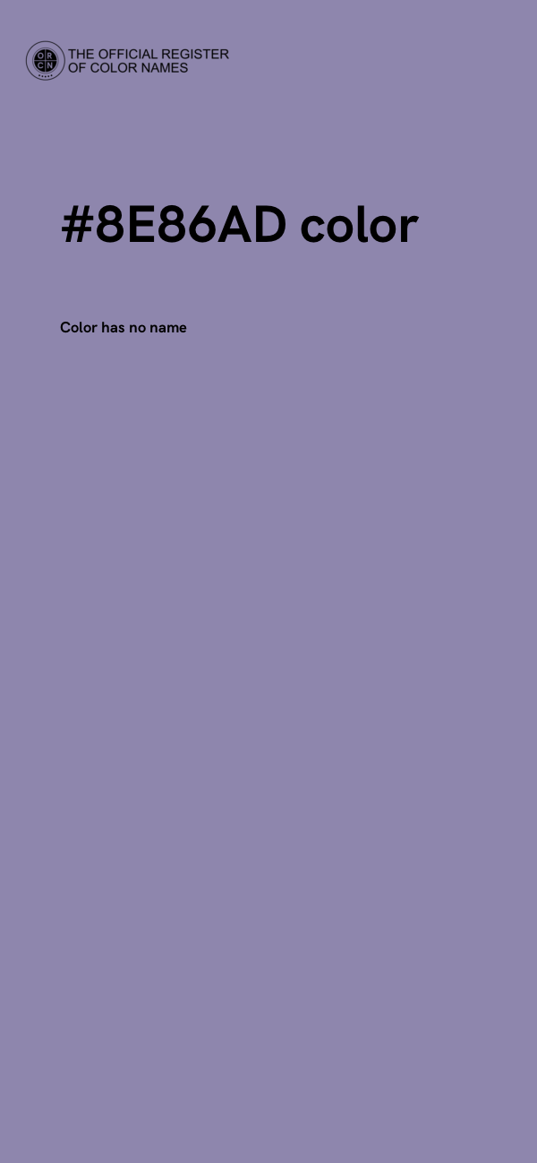#8E86AD color image