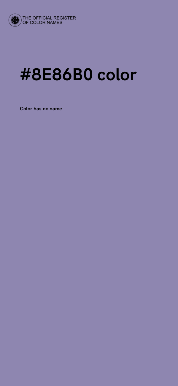 #8E86B0 color image