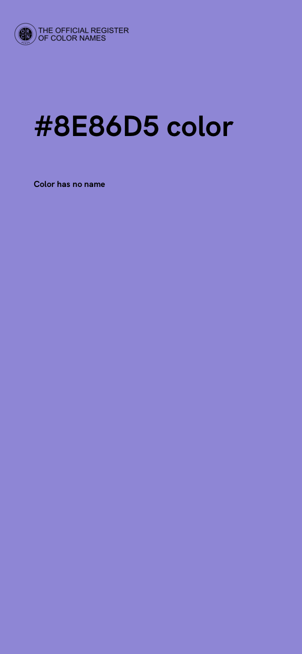 #8E86D5 color image