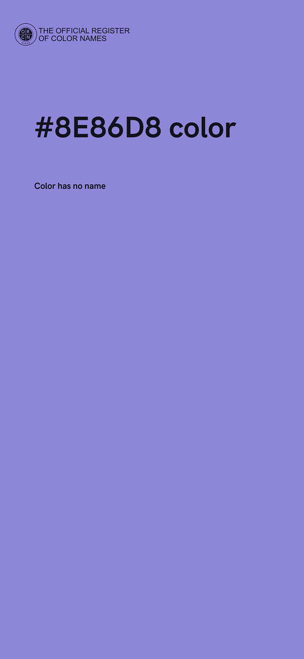 #8E86D8 color image
