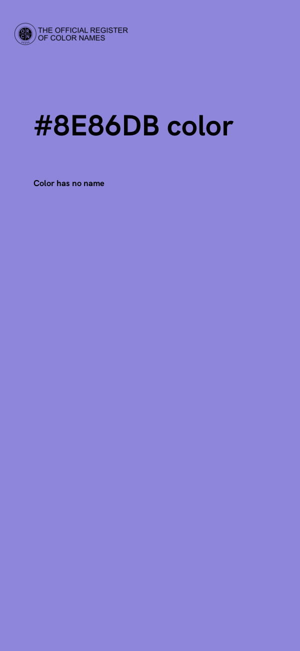 #8E86DB color image