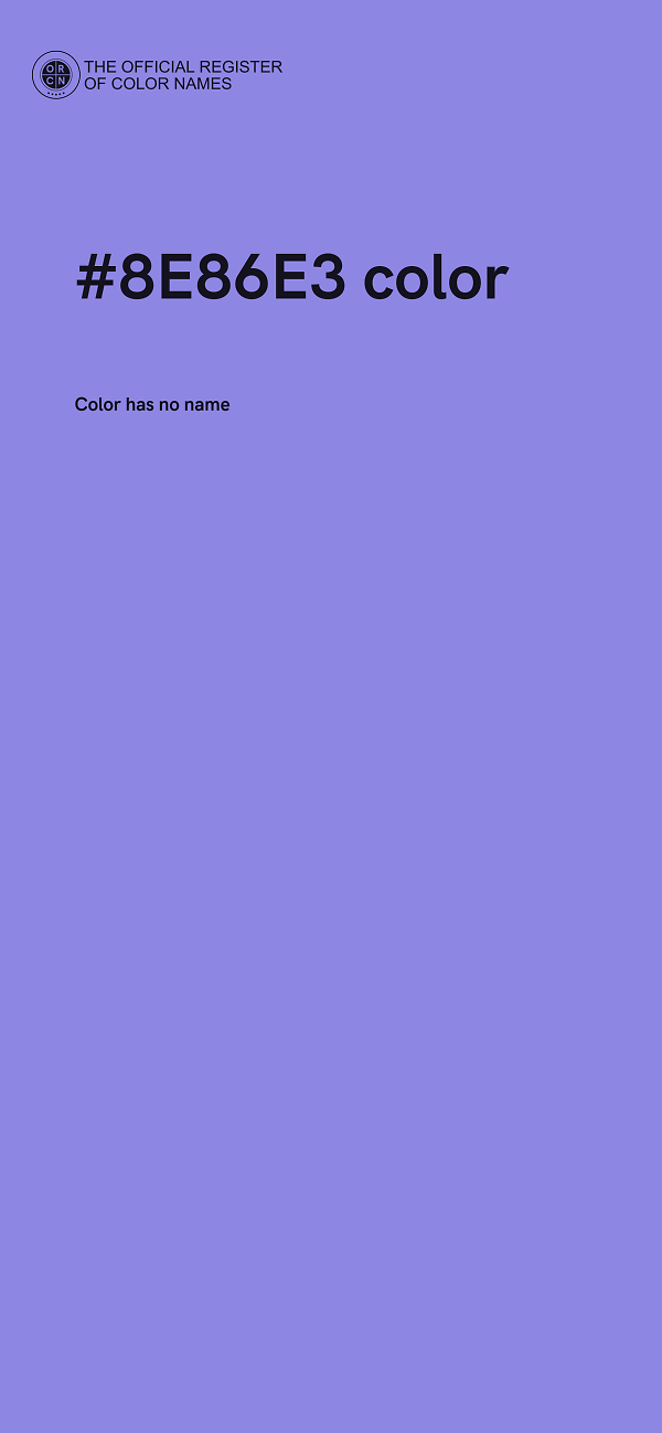 #8E86E3 color image