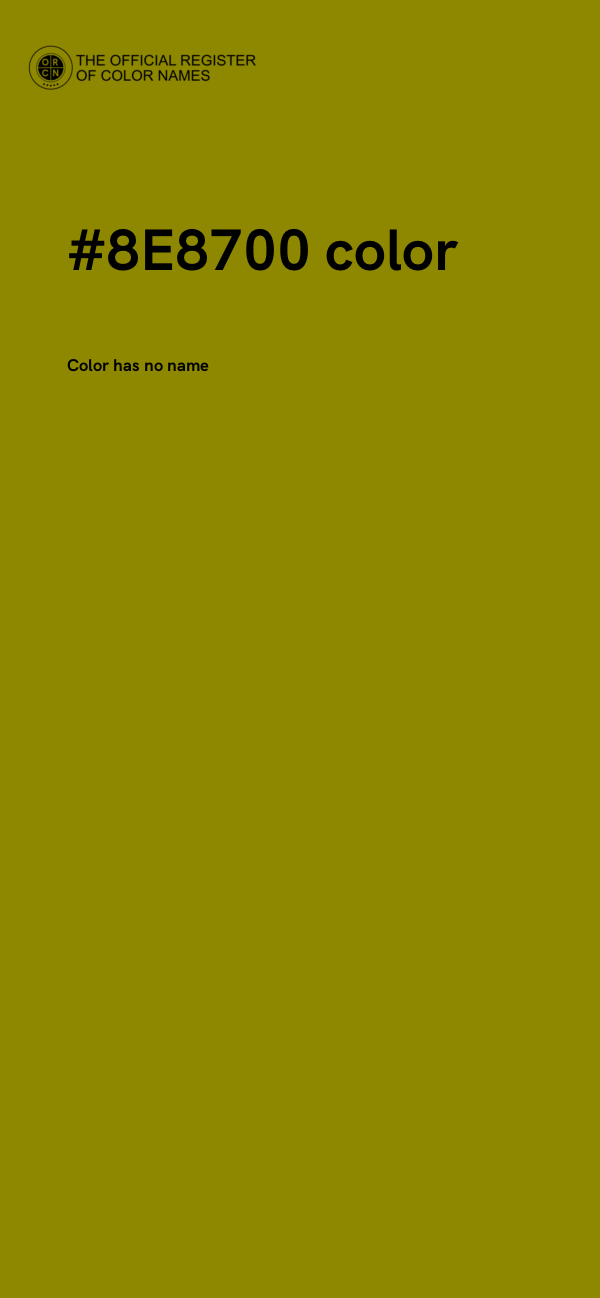 #8E8700 color image