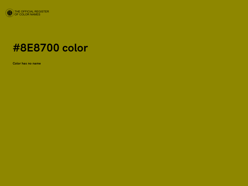 #8E8700 color image
