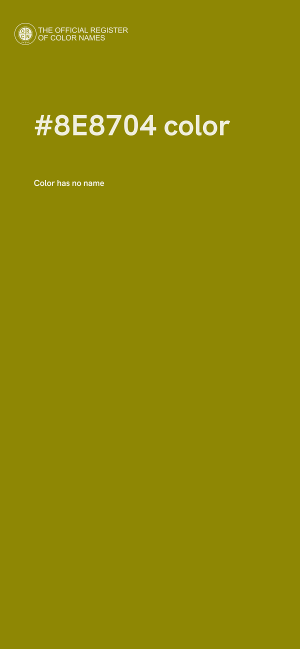 #8E8704 color image
