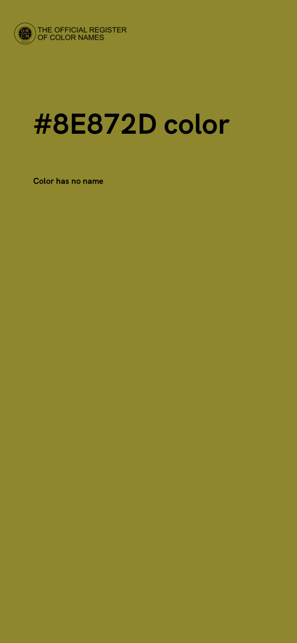 #8E872D color image