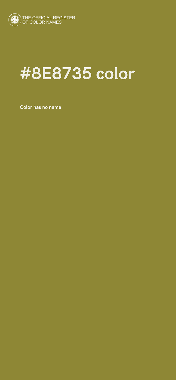 #8E8735 color image