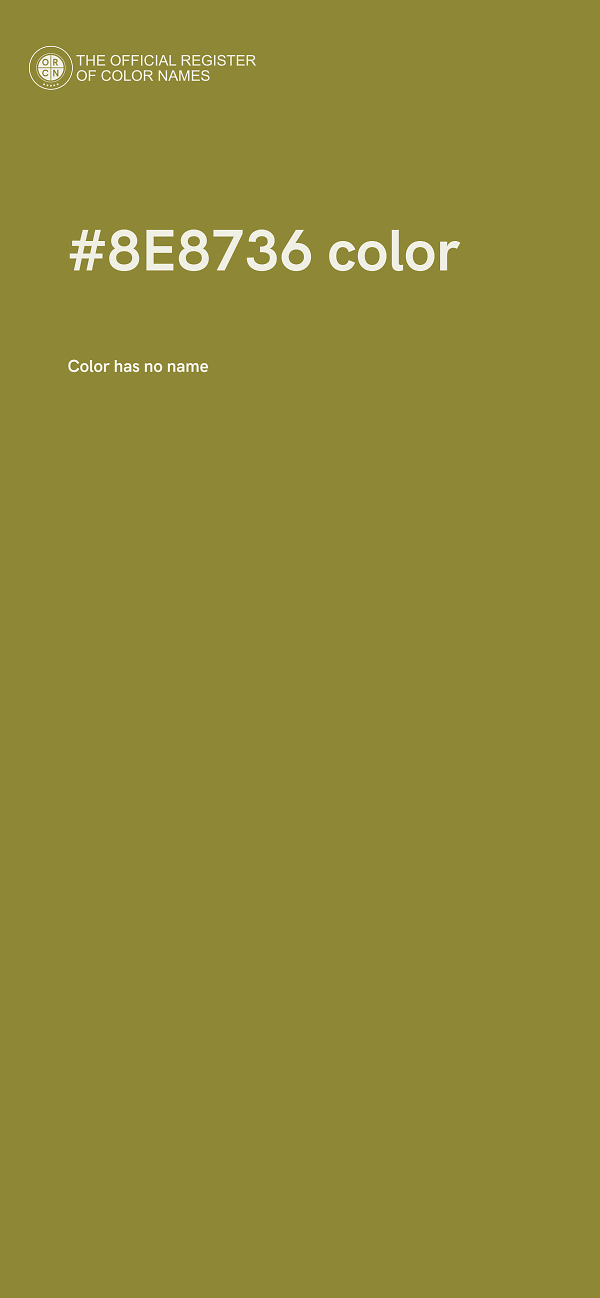 #8E8736 color image