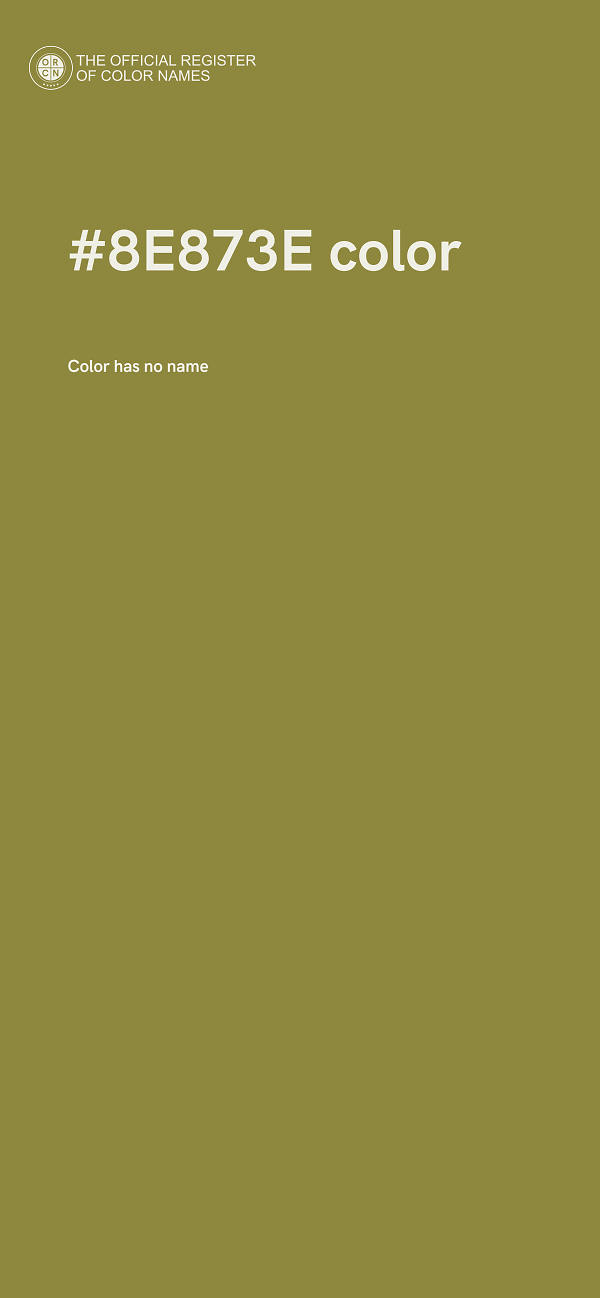 #8E873E color image