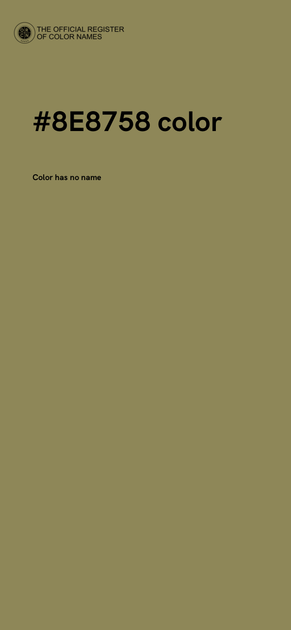 #8E8758 color image