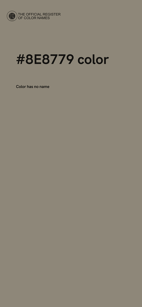#8E8779 color image