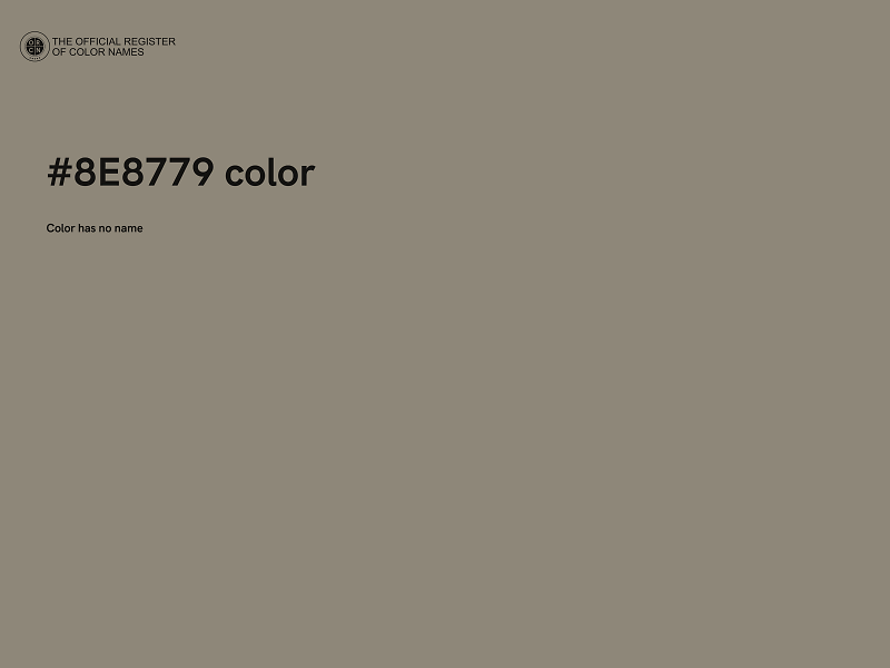 #8E8779 color image