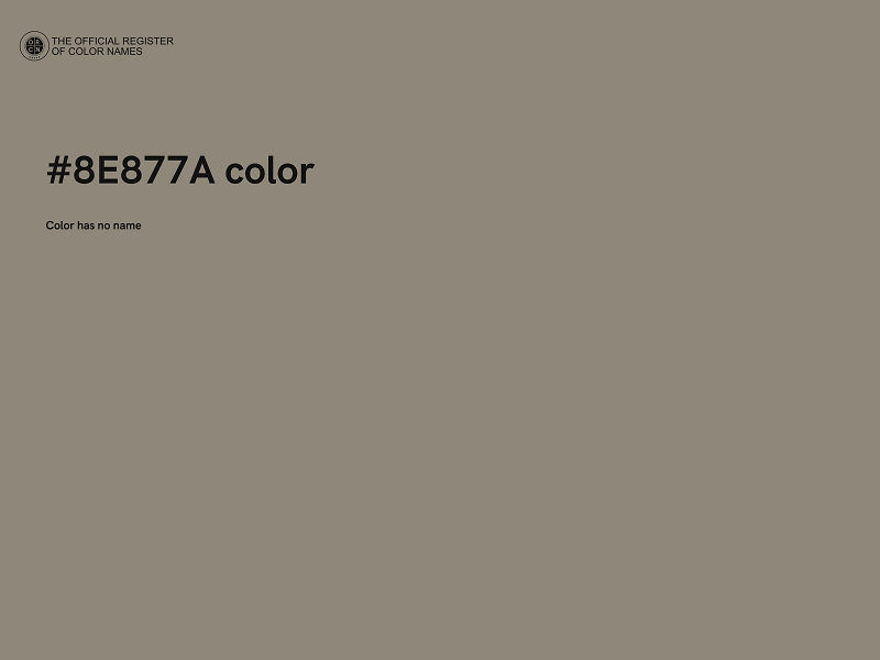 #8E877A color image