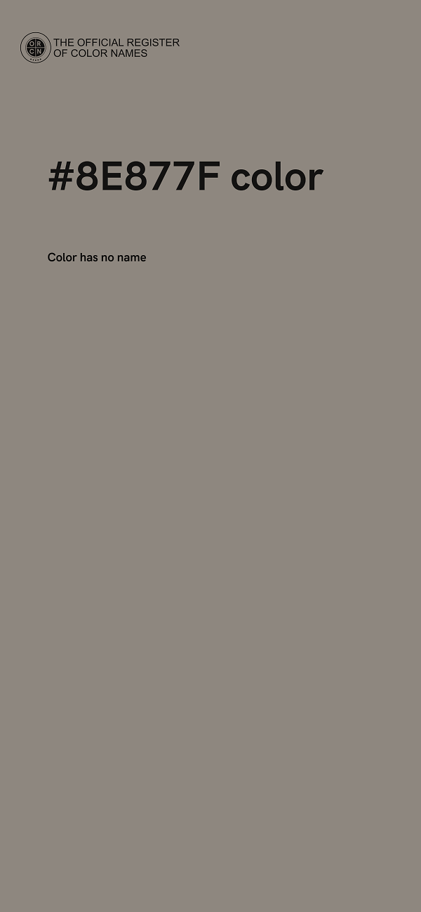 #8E877F color image
