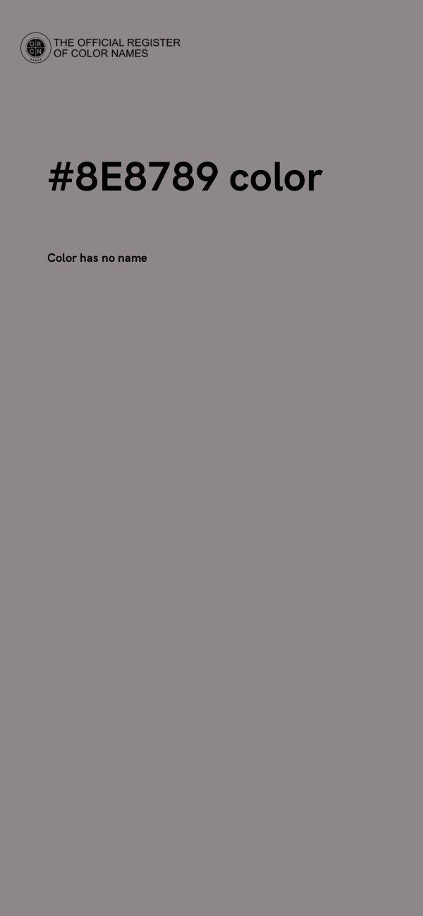 #8E8789 color image