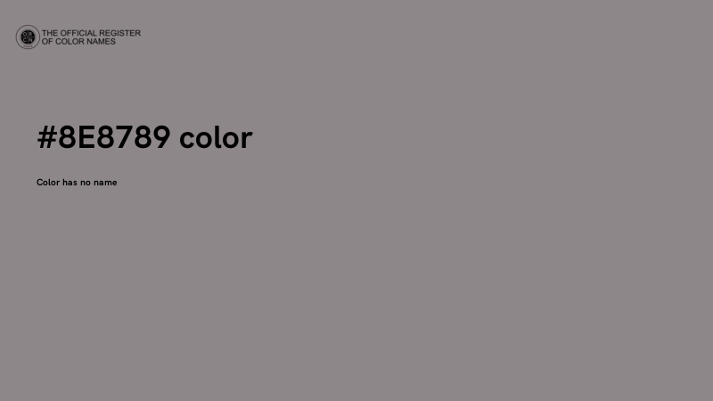 #8E8789 color image
