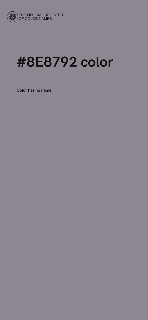 #8E8792 color image