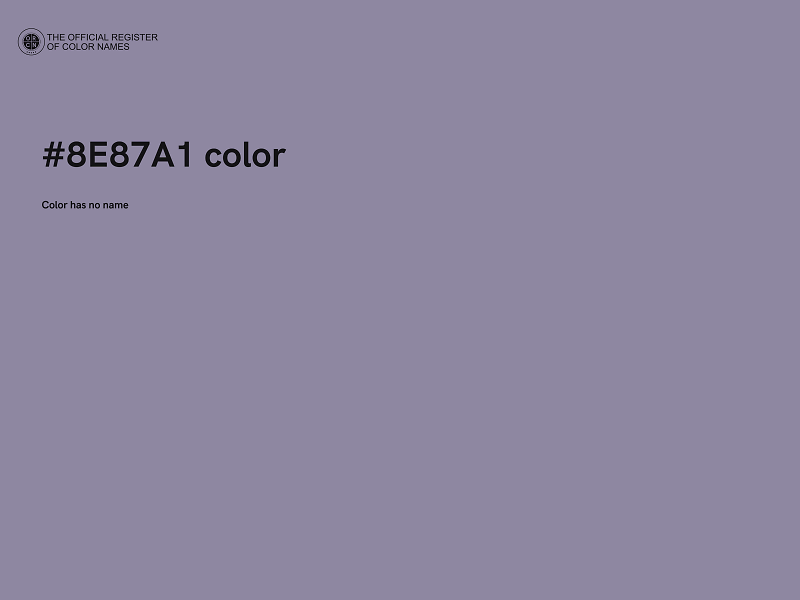 #8E87A1 color image