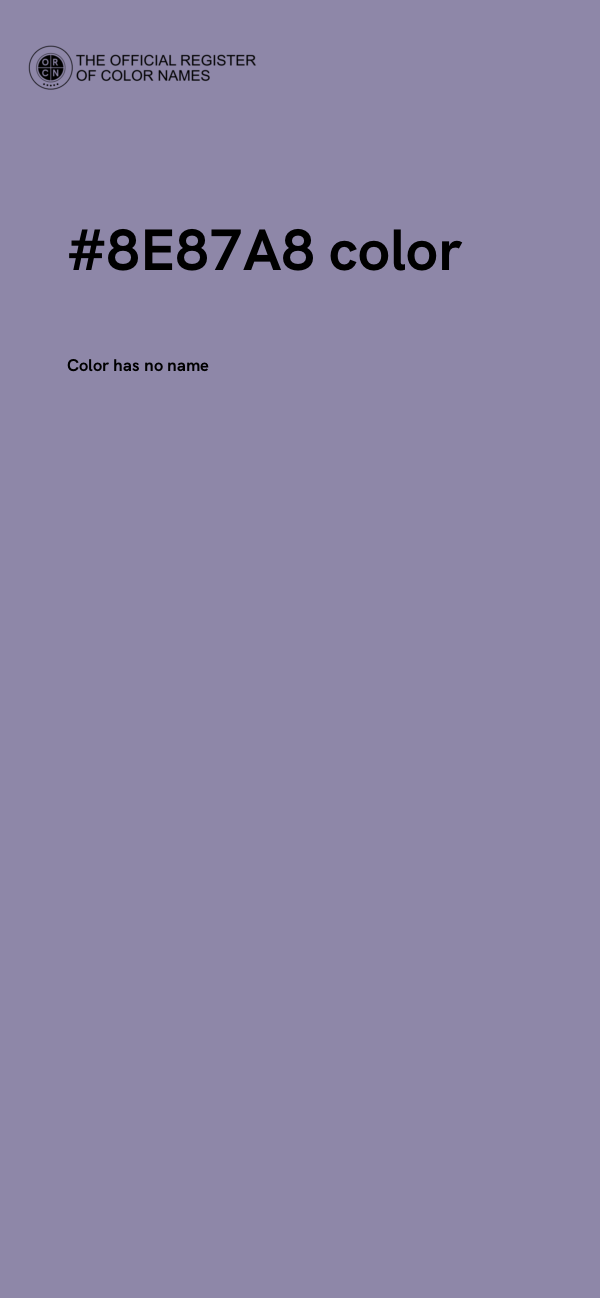 #8E87A8 color image