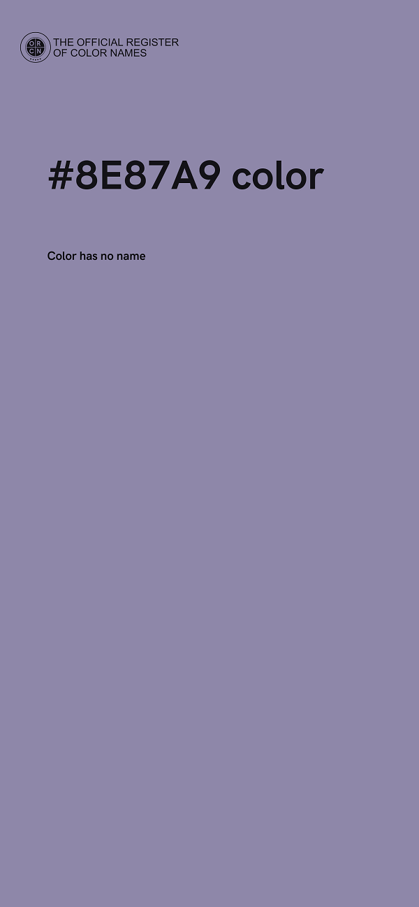 #8E87A9 color image