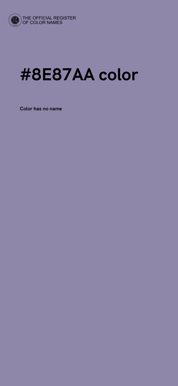 #8E87AA color image